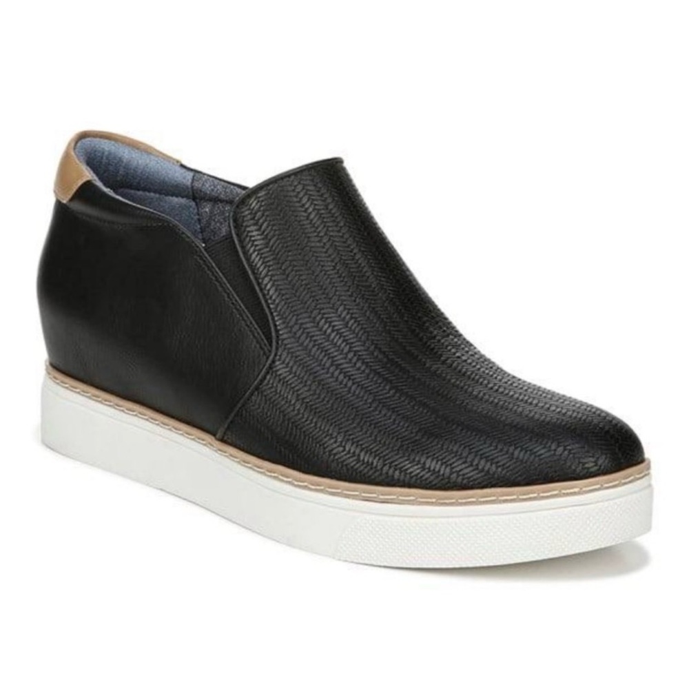 Dr. School’s If Only Black Wedge Sustainable Comfort Sneaker | SIZE 9